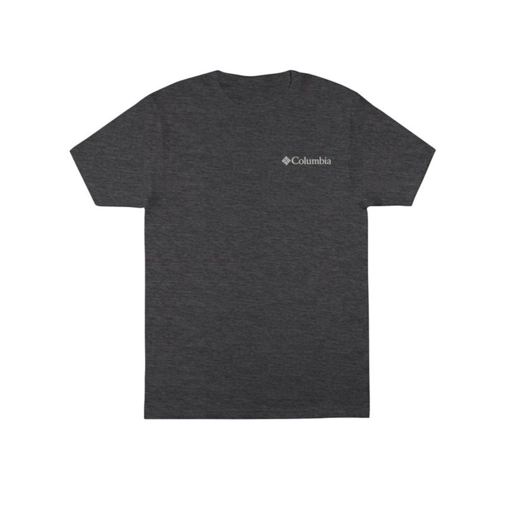 COLUMBIA SPORTSWEAR CO. Mens Partner Gray Logo Graphic Classic Fit T-Shirt S
